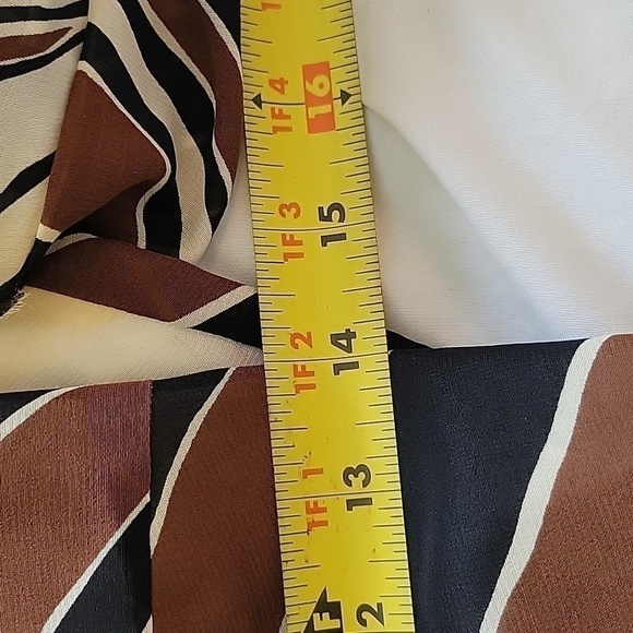 Trina Turk Bonita Silk Print Dress Brown Size 0 MSRP$328 - Picture 12 of 16